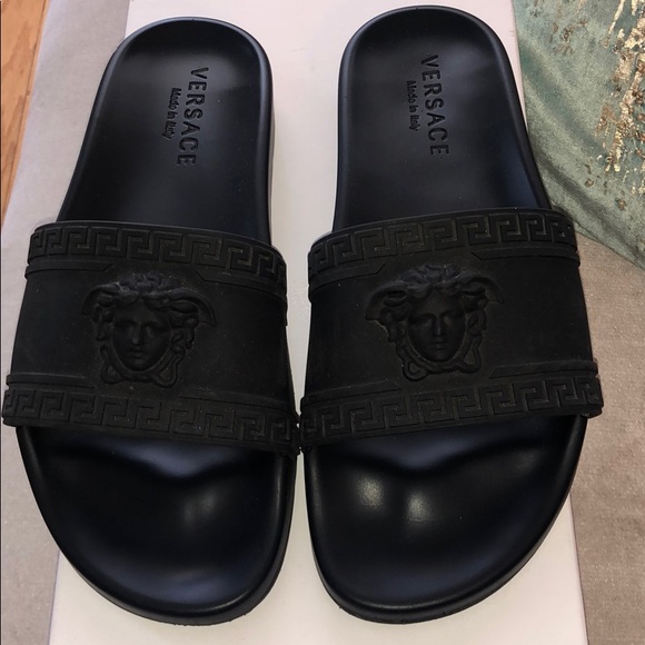 versace mens slides